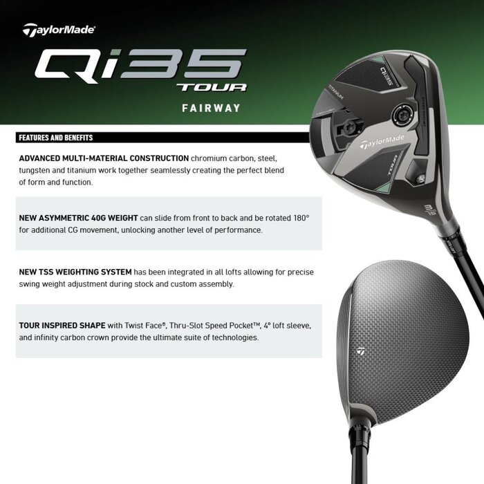 TaylorMade TaylorMade Qi35 Tour Ti Fairway Wood 2025