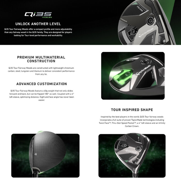 TaylorMade TaylorMade Qi35 Tour Ti Fairway Wood 2025