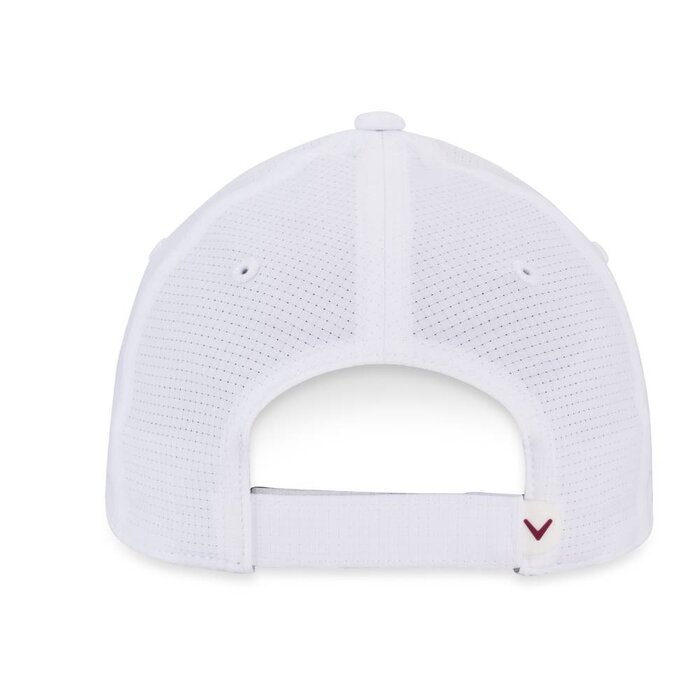 Callaway Callaway Stitch Magnet Ladies Golf Cap 2025 - White Red Plum