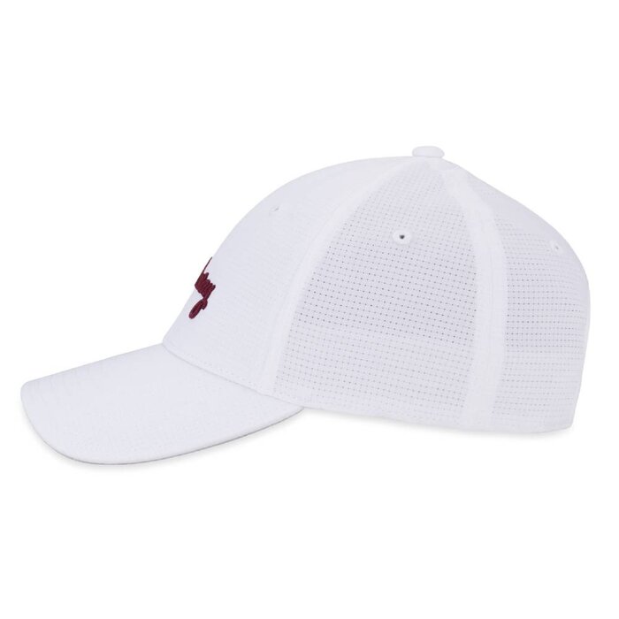 Callaway Callaway Stitch Magnet Ladies Golf Cap 2025 - White Red Plum