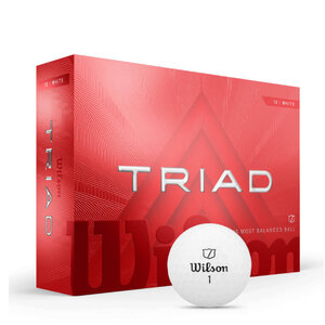 Wilson Wilson Triad Golfballen 2025 - Wit -12 Stuks Wilson Wilson Triad Golfballen 2025 - Wit -12 Stuks
