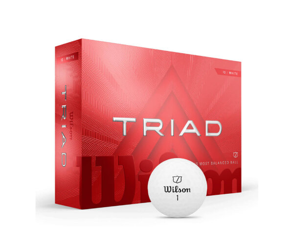 Wilson Wilson Triad Golfballen 2025 - Wit -12 Stuks