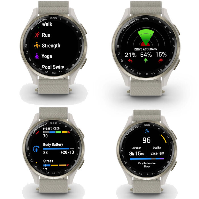 Garmin Garmin Approach S50 Premium GPS Golfhorloge 2025 -  Wit
