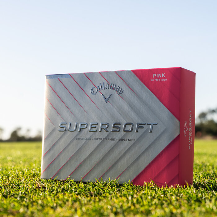 Callaway Callaway SuperSoft 2025 Golf Balls - Pink - 12-Pack