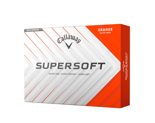 Callaway Callaway SuperSoft 2025 Golf Balls - Orange - 12-Pack