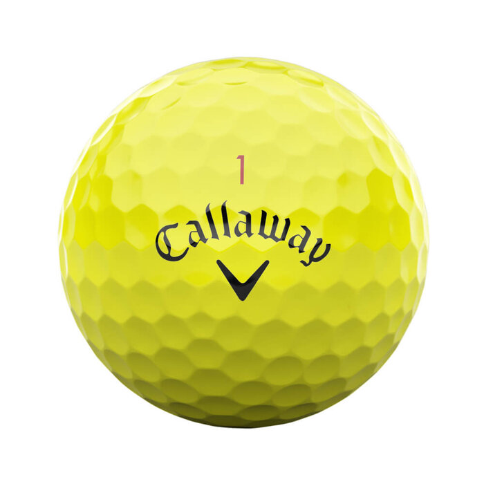 Callaway Callaway Chrome Tour Golfballen 2024 - Geel - 12 Stuks