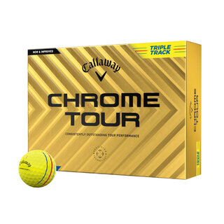 Callaway Callaway Chrome Tour Triple Track Golf Balls 2024 - Yellow - 12-Pack