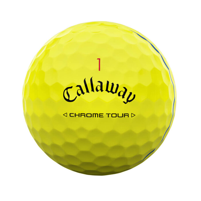 Callaway Callaway Chrome Tour Triple Track Golf Balls 2024 - Yellow - 12-Pack