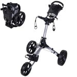 FastFold Smart Chariot de golf 2025 - Argent Noir