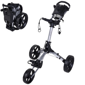 FastFold FastFold Smart Golf Trolley 2025 - Silver Black FastFold FastFold Smart Golf Trolley 2025 - Silver Black