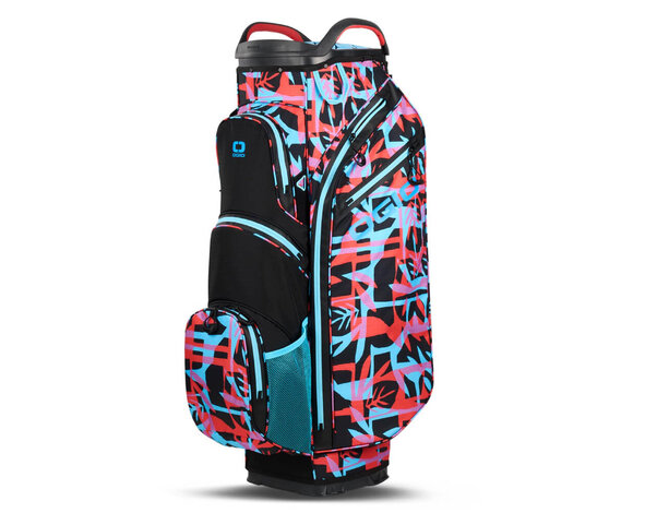 Ogio OGIO All Elements Silencer Waterproof Cartbag 2025 - Blauw Rood Zwart