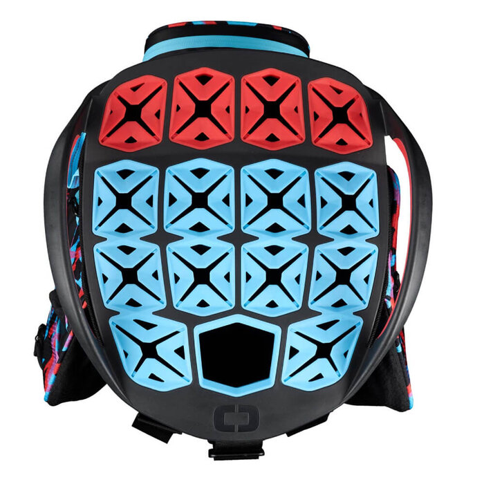 Ogio OGIO All Elements Silencer Waterproof Cartbag 2025 - Blauw Rood Zwart