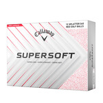 Callaway SuperSoft Splatter 360 Red 2025 Balles de golf - Blanc Rouge