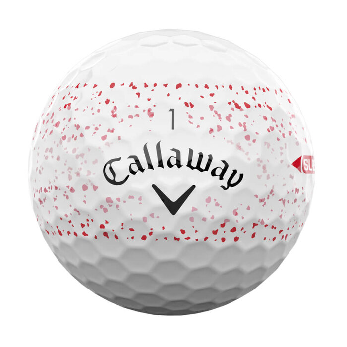 Callaway Callaway SuperSoft Splatter 360 Red 2025 Golfballen - Wit Rood
