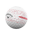 Callaway Callaway SuperSoft Splatter 360 Red 2025 Golfballen - Wit Rood