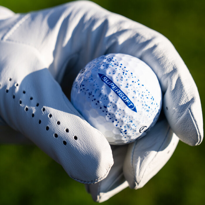 Callaway Callaway SuperSoft Splatter 360 Blue 2025 Golfballen - Wit Blauw