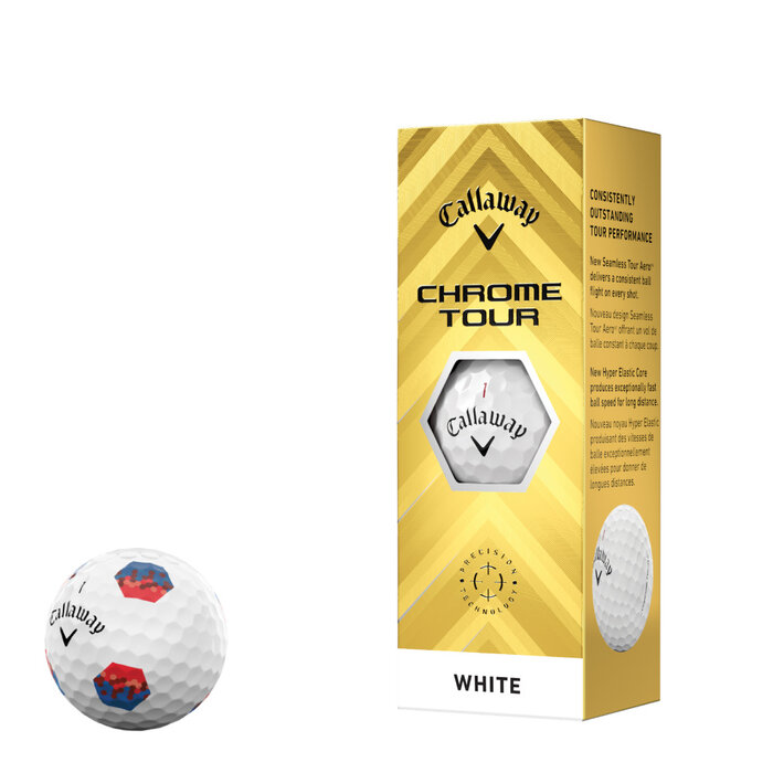 Callaway Callaway Chrome Tour TruTrack Golf Balls 2024 - White - 12-Pack