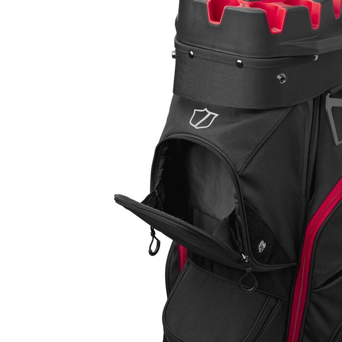 Wilson Wilson i-Lock IV Cartbag 2025 - Zwart Rood