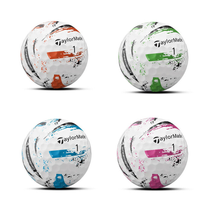 TaylorMade Taylormade SpeedSoft Ink Multi Golfbälle 2025 - Weiß - 12 Stück
