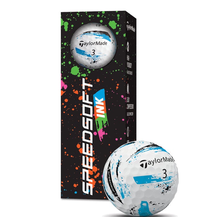 TaylorMade Taylormade SpeedSoft Ink Multi Golfbälle 2025 - Weiß - 12 Stück