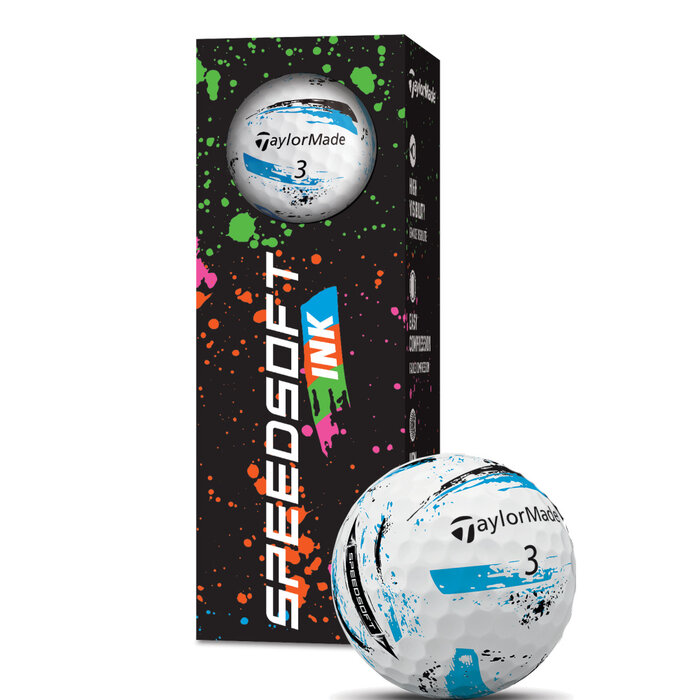 TaylorMade TaylorMade SpeedSoft Ink Multi Golfballen 2025 - Wit - 12 Stuks