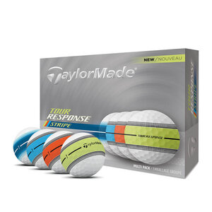 TaylorMade TaylorMade Tour Response Stripe Multi Golfballen 2025 - Wit - 12 Stuks TaylorMade TaylorMade Tour Response Stripe Multi Golfballen 2025 - Wit - 12 Stuks