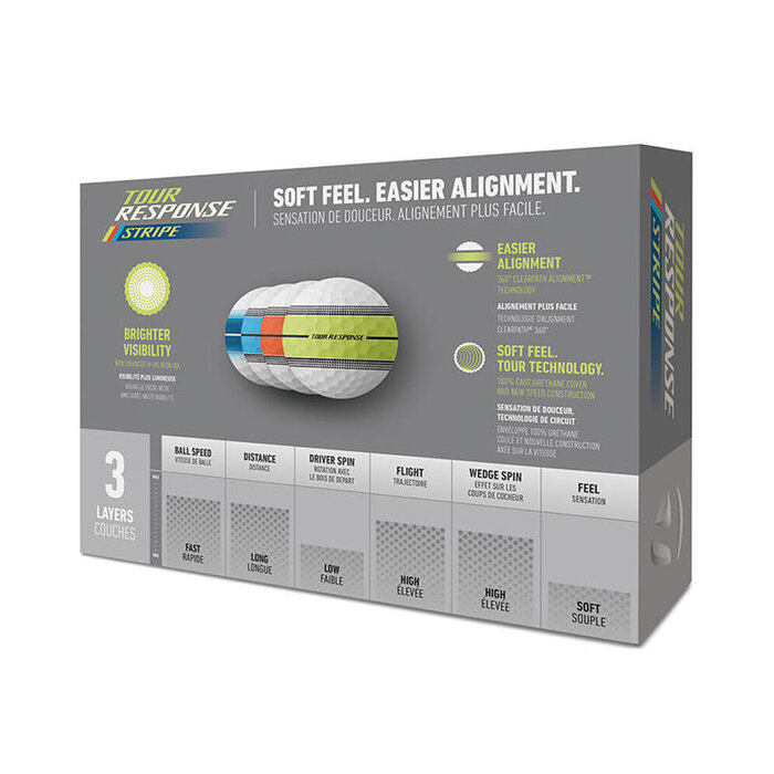 TaylorMade TaylorMade Tour Response Stripe Multi Golf Balls 2025 - White - 12-Pack