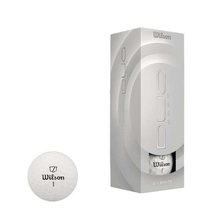 Wilson Wilson DUO Soft Golfballen 2025 - Wit - 12 Stuks