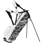 TaylorMade Flextech  Script Icon Carry Standbag 2025 - Zwart Wit