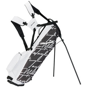 TaylorMade TaylorMade Flextech Script Icon Carry Stand Bag 2025 - Black White TaylorMade TaylorMade Flextech Script Icon Carry Stand Bag 2025 - Black White