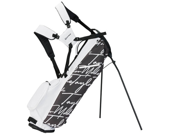 TaylorMade TaylorMade Flextech Script Icon Carry Stand Bag 2025 - Black White