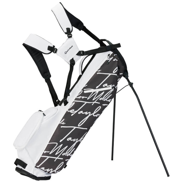 TaylorMade TaylorMade Flextech  Script Icon Carry Standbag 2025 - Zwart Wit