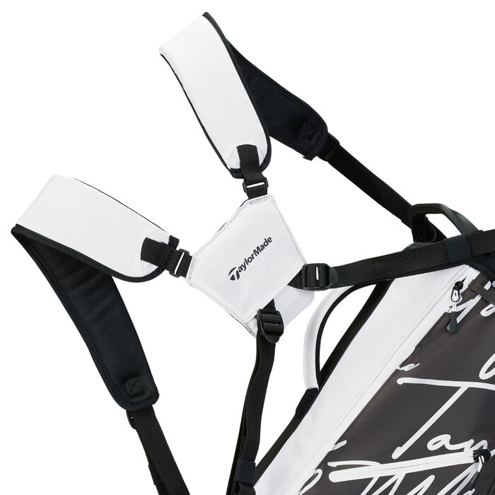TaylorMade TaylorMade Flextech  Script Icon Carry Standbag 2025 - Zwart Wit