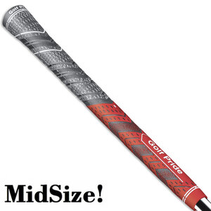 GolfPride GolfPride MultiCompound MIDSIZE Grip - Charcoal Rood GolfPride GolfPride MultiCompound MIDSIZE Grip - Charcoal Rood