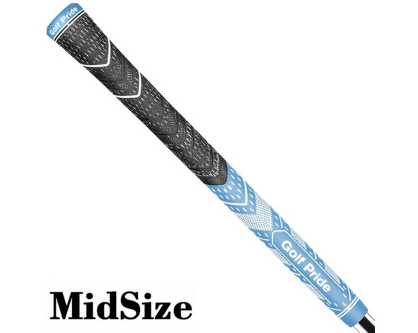 GolfPride MultiCompound Plus 4 Teams MIDSIZE Grip - Charcoal Light Blue