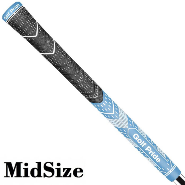 GolfPride MultiCompound Plus 4 Teams MIDSIZE Grip - Charcoal Light Blue