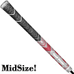 GolfPride GolfPride MultiCompound Plus 4 Teams MIDSIZE Grip - Charcoal Grijs Rood