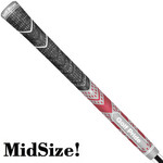 GolfPride MultiCompound Plus 4 Teams MIDSIZE Grip - Charcoal Grijs Rood