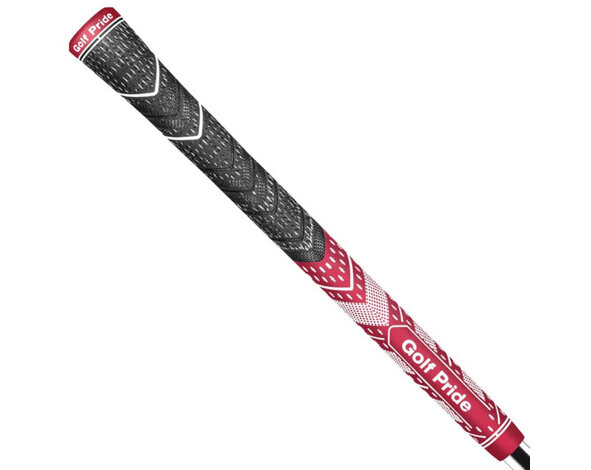 GolfPride GolfPride MultiCompound Plus 4 Teams STANDAARD Grip - Charcoal Rood Wit