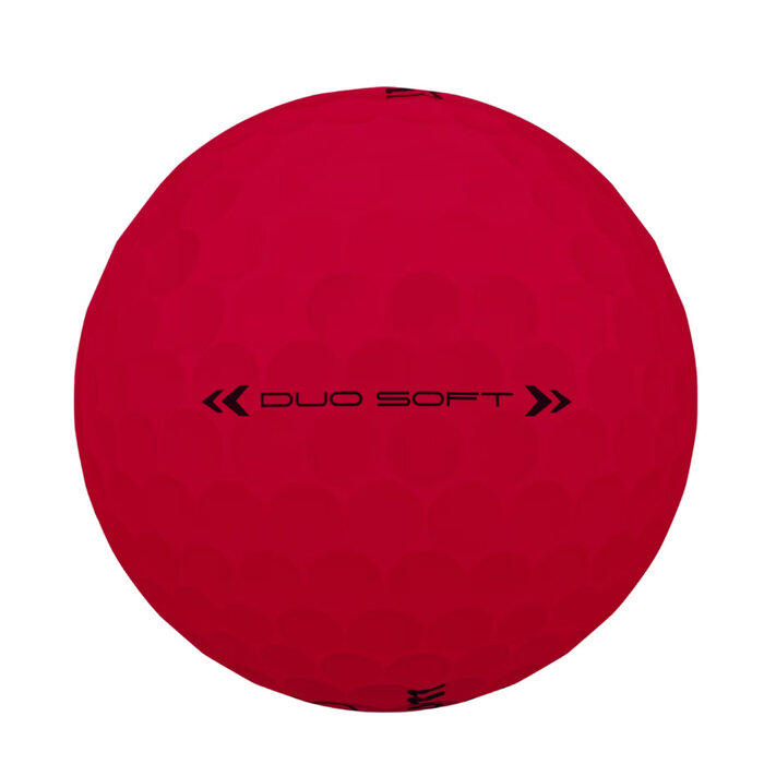 Wilson Wilson DUO Soft Golfbälle 2025 - Rot - 12 Stück
