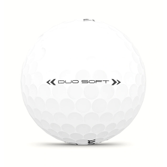 Wilson Wilson DUO Soft Golfballen 2025 - Wit | Bedrukt