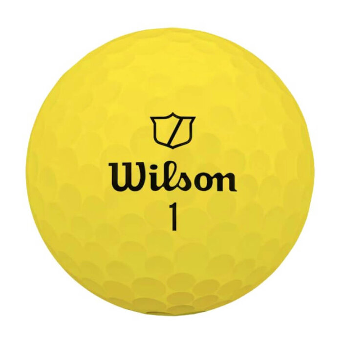 Wilson Wilson DUO Soft Golfballen 2025 - Geel | Bedrukt
