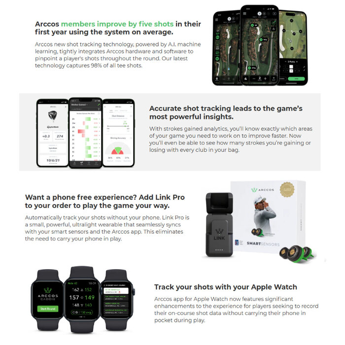 Arccos Arccos Smart Gen4+ Sensors 2025 (Set 14 Pieces)