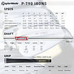 TaylorMade TaylorMade P-790 Forged Eisen 5-PW 2025 (Stahlschaft)