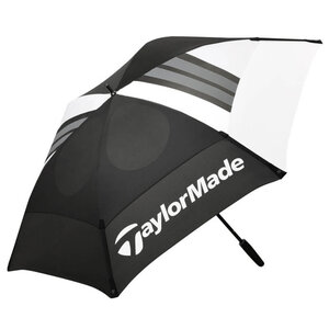 TaylorMade Taylormade 68" Double Canopy Tour Golfparaplu 2025 - Zwart Wit TaylorMade Taylormade 68" Double Canopy Tour Golfparaplu 2025 - Zwart Wit