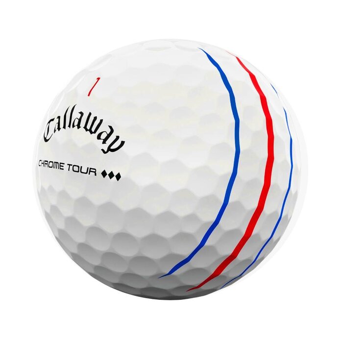 Callaway Callaway Chrome Tour Triple Diamond Triple Track Golfballen 2025 - Wit - 12 Stuks