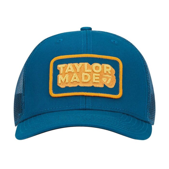 TaylorMade TaylorMade Ventura Retro Trucker Golfcap 2025 - Blauw Oranje