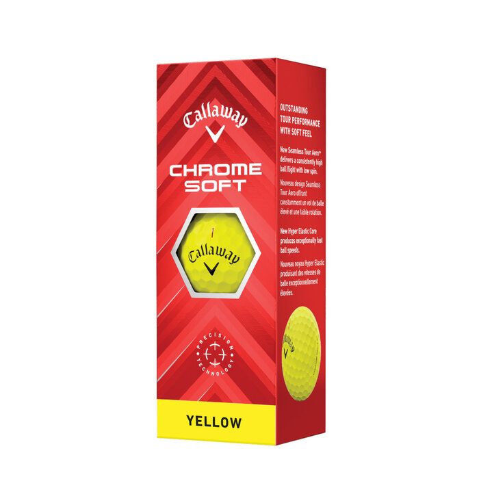 Callaway Callaway Chrome Soft Golf Balls 2024 - Yellow - 12-Pack