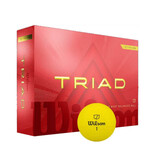 Wilson Triad Golfballen 2025 - Geel -12 Stuks