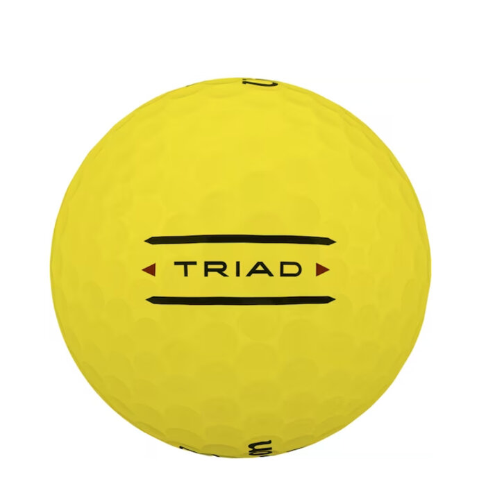 Wilson Wilson Triad Golfballen 2025 - Geel -12 Stuks